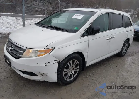 2012 Honda Odyssey Ex-L из США, поврежденный, VIN 5FNRL5H61CB120982